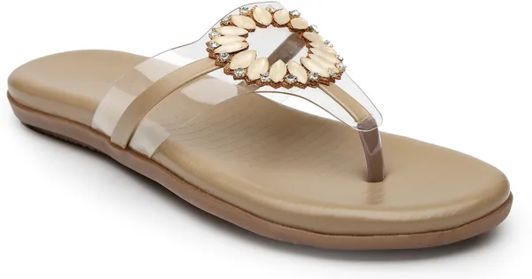 Brown_Solid_Slip-On_Synthetic_Flats_For_Women