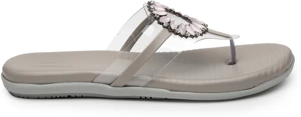 Grey_Solid_Slip-On_Synthetic_Flats_For_Women