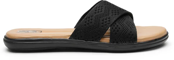 Black_Solid_Slip-On_Mesh_Casual_Wedges_For_Women