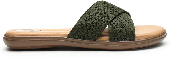 Olive_Solid_Slip-On_Mesh_Casual_Wedges_For_Women