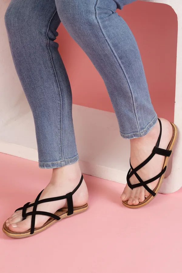 Black_Solid_Slip-On_Artificial_Leather_Casual_Wedges_For_Women
