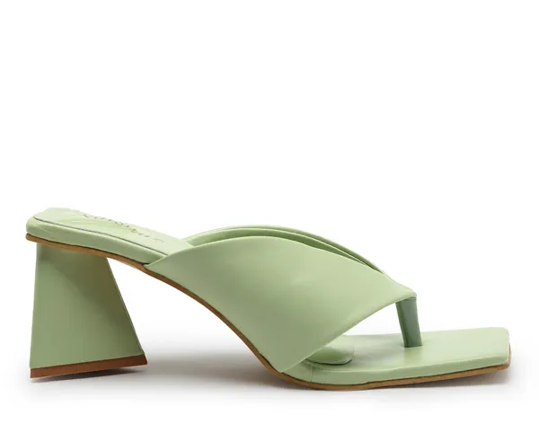 Green_Solid_Slip-On_Artificial_Leather_Heels_For_Women