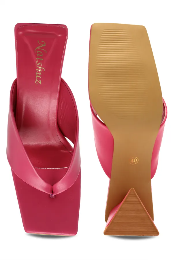 Pink_Solid_Slip-On_Artificial_Leather_Heels_For_Women