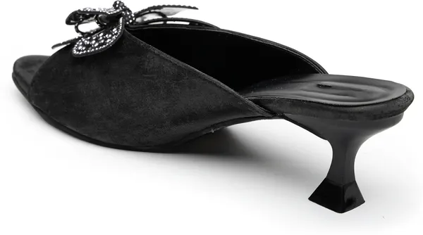 Black_Solid_Slip-On_Artificial_Leather_Heels_For_Women