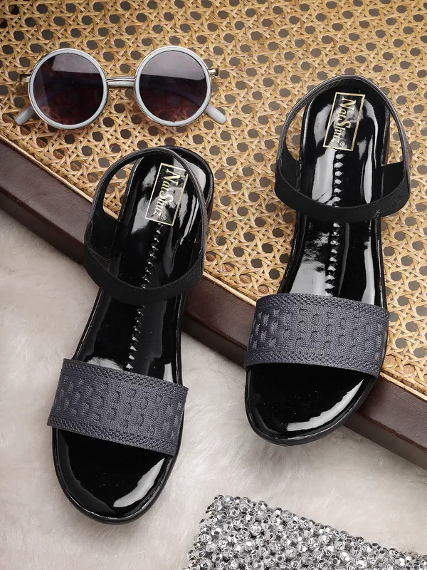 Grey_Solid_Slip_On_Synthetic_Heels_For_Women