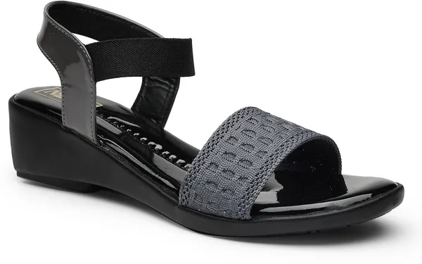 Grey_Solid_Slip_On_Synthetic_Heels_For_Women
