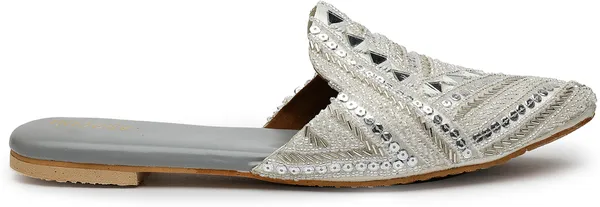 Silver_Solid_Slip-On_Synthetic_Leather_Flats_For_Women