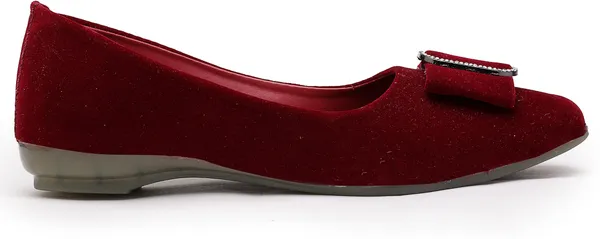 Maroon_Solid_Pointed_Velvet_Casual_Bellies_For_Women