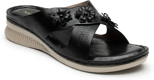 Black_Solid_Slip-On_Artificial_Leather_Casual_Wedges_For_Women