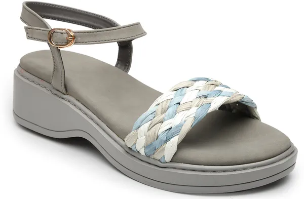 Grey_Solid_Slip-On_Artificial_Leather_Wedges_For_Women
