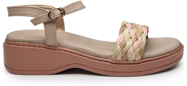 Pink_Solid_Slip-On_Artificial_Leather_Wedges_For_Women