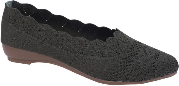 Olive_Solid_Pointed_Toe_Mesh_Casual_Bellies_For_Women