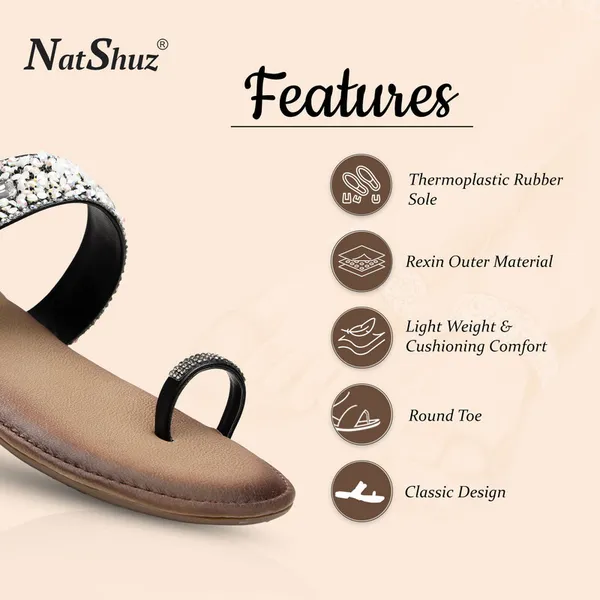 Black_Solid_Thermoplastic_Rubber_Slippers_For_Women
