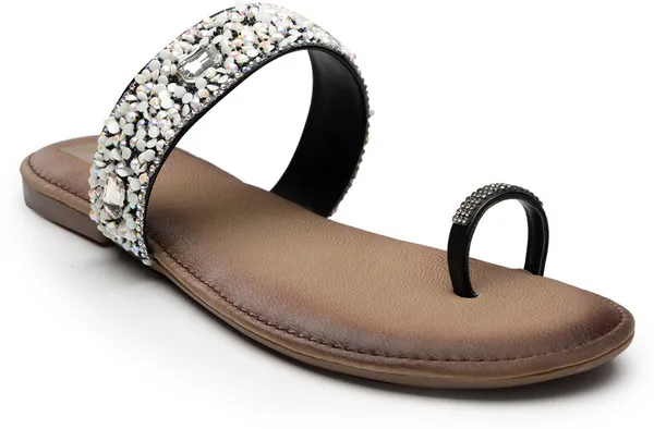 Black_Solid_Thermoplastic_Rubber_Slippers_For_Women