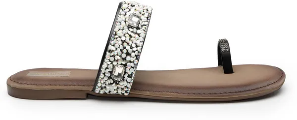 Black_Solid_Thermoplastic_Rubber_Slippers_For_Women