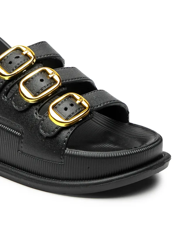 NATSHUZ_Triple_Buckle_Sandals_–_White_&_Gold