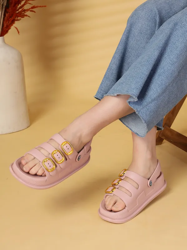 NATSHUZ_Triple_Buckle_Sandals_–_White_&_Gold