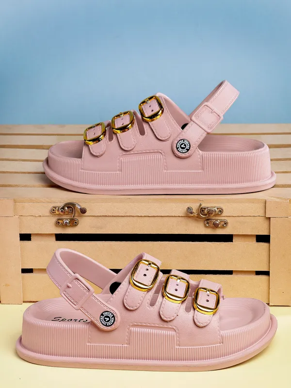NATSHUZ_Triple_Buckle_Sandals_–_White_&_Gold