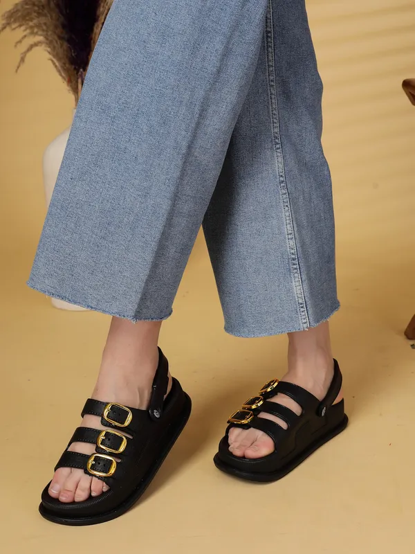 NATSHUZ_Triple_Buckle_Sandals_–_White_&_Gold