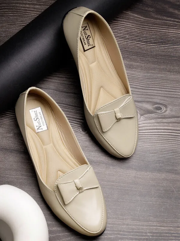 Beige_Solid_Round_Synthetic_Casual_Bellies_For_Women