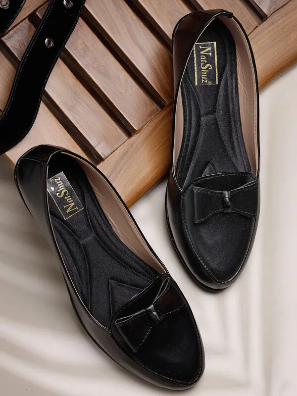 Black_Solid_Round_Toe_Patent_Leather_Casual_Bellies_For_Women