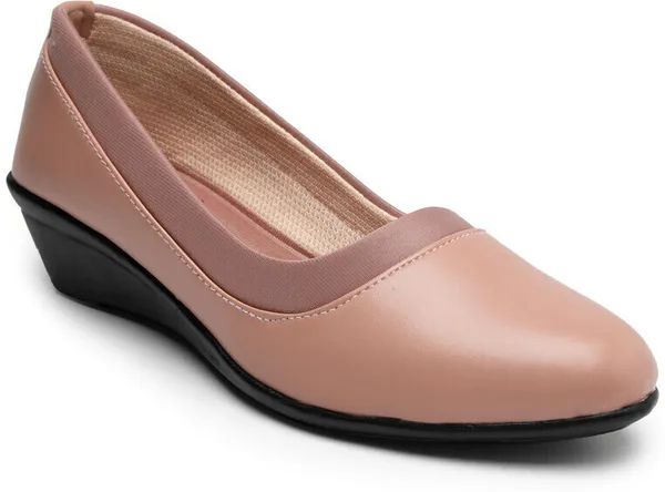 Pink_Women_Solid_Round_Toe_Synthetic_Casual_Bellies