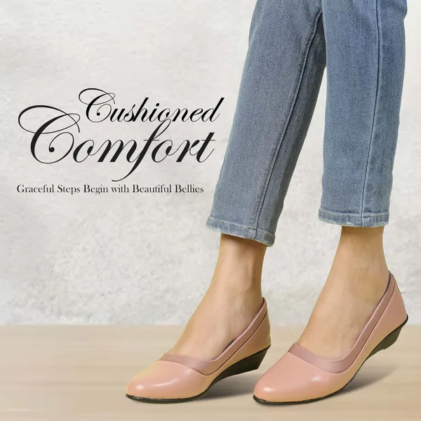 Pink_Women_Solid_Round_Toe_Synthetic_Casual_Bellies