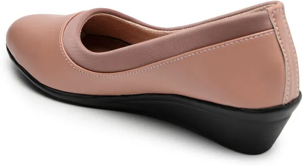 Pink_Women_Solid_Round_Toe_Synthetic_Casual_Bellies