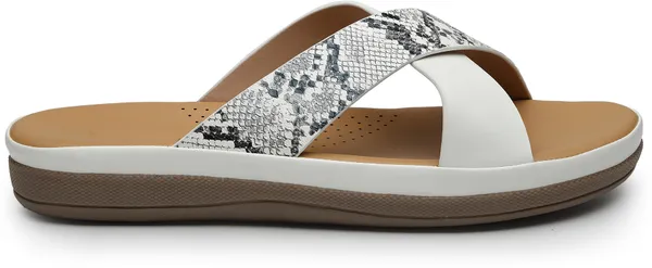 White_Solid_Slip-On_Artificial_Leather_Casual_Wedges_For_Women