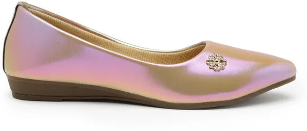 Gold_Women_Solid_Round_Toe_Synthetic_Casual_Bellies