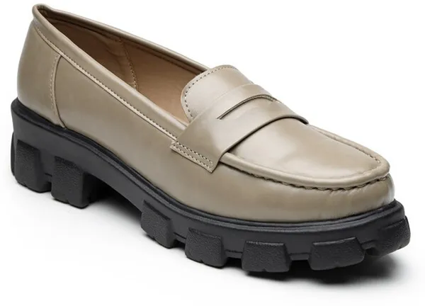 Beige_Solid_Slip_On_Synthetic_Leather_Casual_Loafers_For_Women