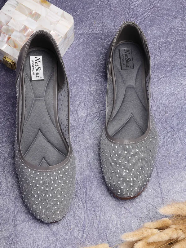 Grey_Bellies_for_Women_|_Slip-On_Solid_Mesh_Casual_Bellies