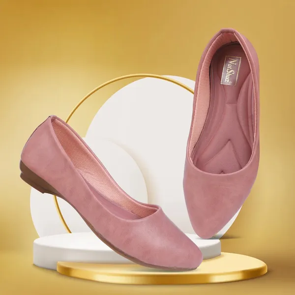 Pink_Solid_Slip_On_Artificial_Leather_Casual_Slip_On_For_Women