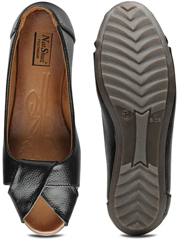 Black_Solid_Slip_On_Synthetic_Leather_Casual__For_Women