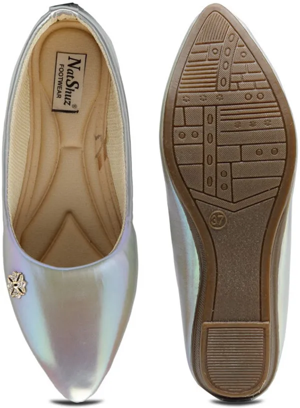 Silver_Solid__Synthetic_Casual__For_Women