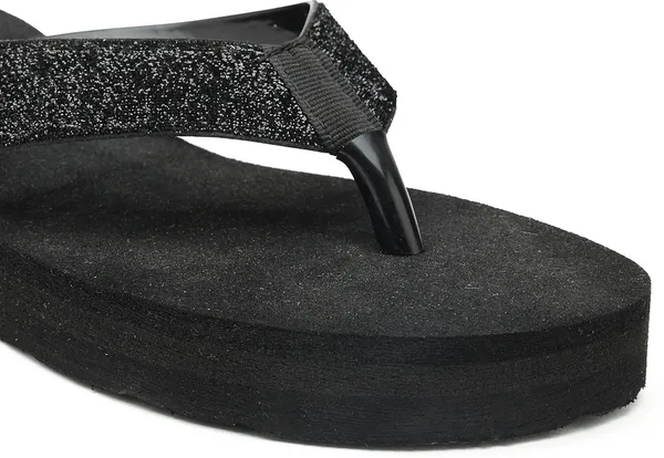 Black_Solid_Rubber_Slippers_For_Women