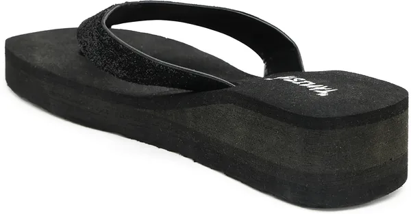 Black_Solid_Rubber_Slippers_For_Women