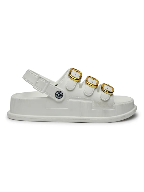 NATSHUZ_Triple_Buckle_Sandals_–_White_&_Gold