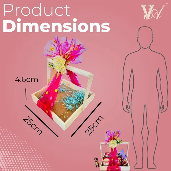 Medium_Size_Pine_Wood_Gift_Hamper_Basket_With_Handle_With_Mdf_Base_With_Decoration_Net_&_Decoration_Flower_25X25X4.69_Cm_(1)