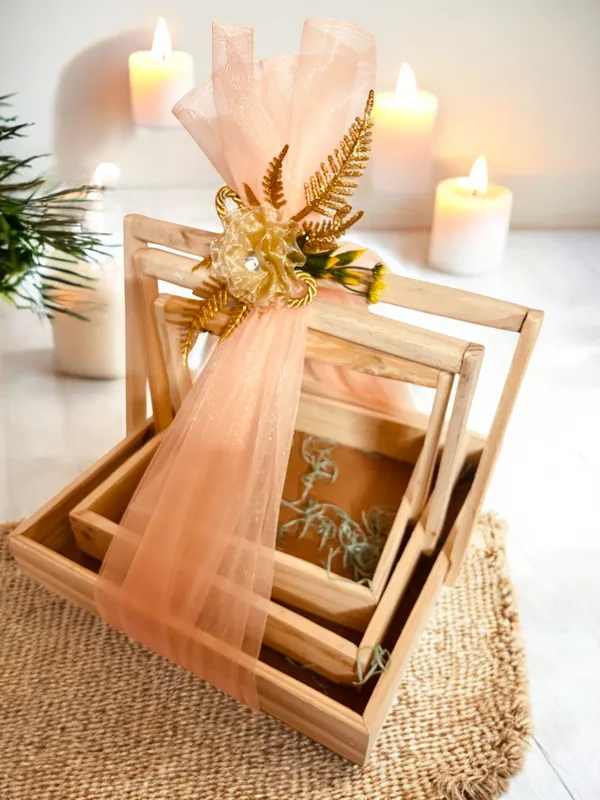 Pack_Of_3_Square_Pinewood_Hamper_Gift_Basket,_With_Decoration_Net_&_Flowers,_Festival_Gift_Hamper_Tray,_Wooden_Gift_Hamper_Basket_(30x30x4.5_CM)