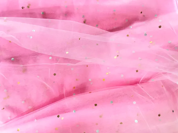 Vayu_Art_&_Crafts_Decoration_Polka_Dot_Net_Fabric_for_Gift_Hampers_Gift_Wraps_Party_Decor,_Backdrop_Decor,_Mandap_Decoration,_5_Metre,_Width_111_CM_,Baby_Pink