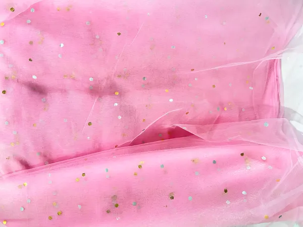 Vayu_Art_&_Crafts_Decoration_Polka_Dot_Net_Fabric_for_Gift_Hampers_Gift_Wraps_Party_Decor,_Backdrop_Decor,_Mandap_Decoration,_5_Metre,_Width_111_CM_,Baby_Pink