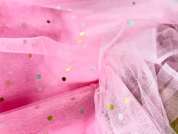 Vayu_Art_&_Crafts_Decoration_Polka_Dot_Net_Fabric_for_Gift_Hampers_Gift_Wraps_Party_Decor,_Backdrop_Decor,_Mandap_Decoration,_5_Metre,_Width_111_CM_,Baby_Pink