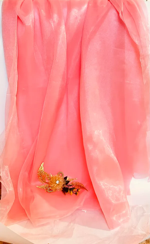 Vayu_Art_&_Crafts_Decoration_Shiny_Tissue_Net_for_Gift_Hampers_Gift_Wraps__Party_Decor,_Backdrop_Decor,_Mandap_Decoration,_5_Metre,_Width_111_CM_,_Light_Peach