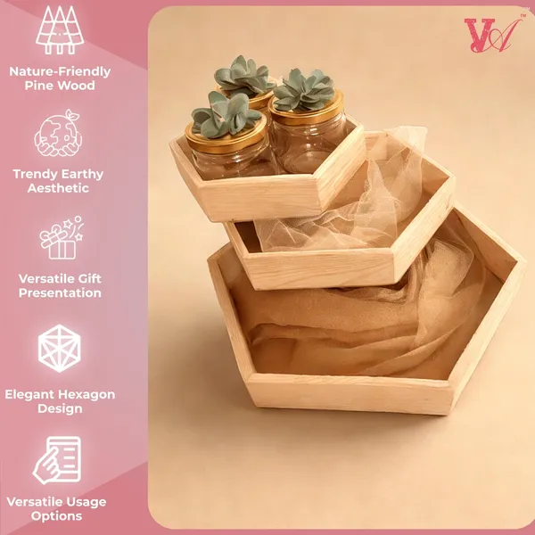 Pack_Of_Three_Pine_Wood_Gift_Box_Gift_Hamper_Hexagon_Pinewood_Trays,_20X20X4.7_Cm,_25X25X4.7_Cm,_30X30X4.7_Cm)