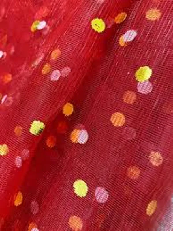 Vayu_Art_&_Crafts_Decoration_Polka_Dot_Net_Fabric_for_Gift_Hampers_Gift_Wraps_Party_Decor,_Backdrop_Decor,_Mandap_Decoration,_5_Metre,_Width_111_CM_,_Red