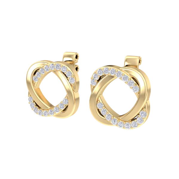 Yellow_Premium_Twisting_Spiral_Hoops_For_Women