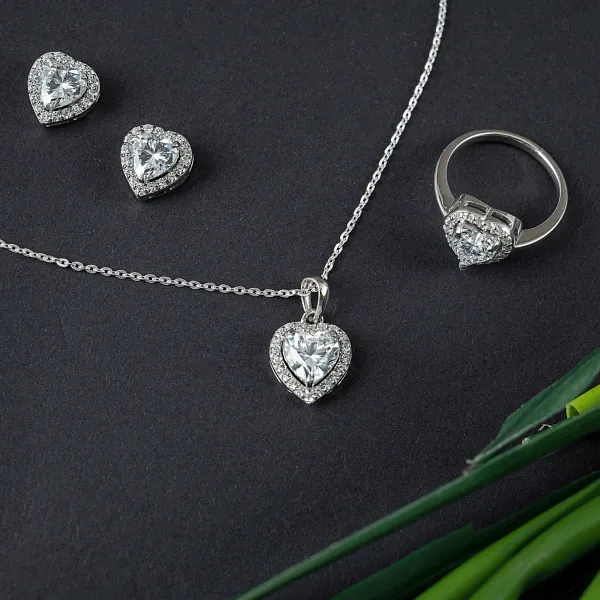 Silver_Premium_Heart_Pendant_Set_For_Women