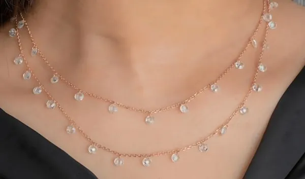 Rose-Gold_Premium_Crystal_Glow_Radiant_Elegance_In_Two_Layers_Necklace_For_Unisex