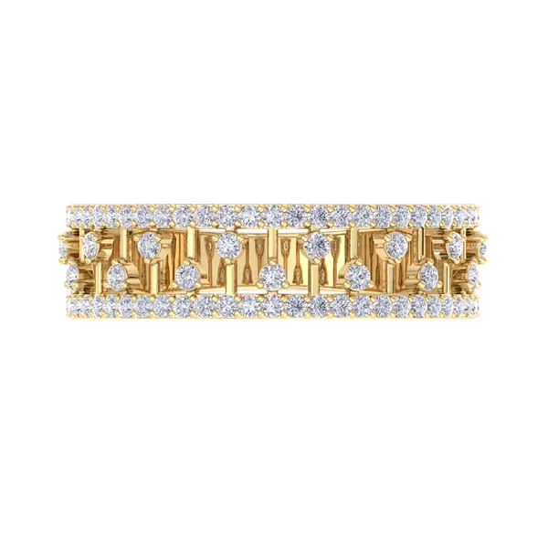 Yellow__Premium_Linear_Diamond_Ring_For_Women